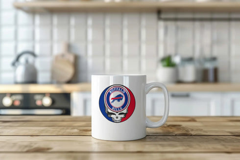 Grateful Dead - Buffalo Bills Stealie 15 Ounce Coffee Mug - StealieShop